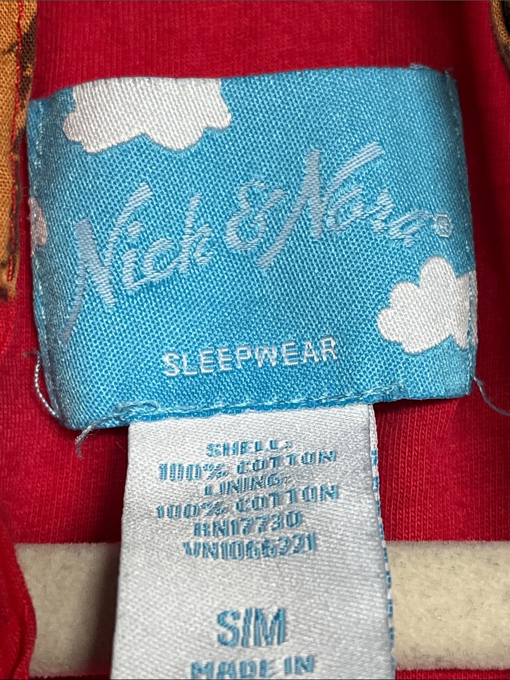 Nick & Nora x Milk-Bone Dog Face Print Red Cotton Robe Women’s Small - Picture 3 of 9